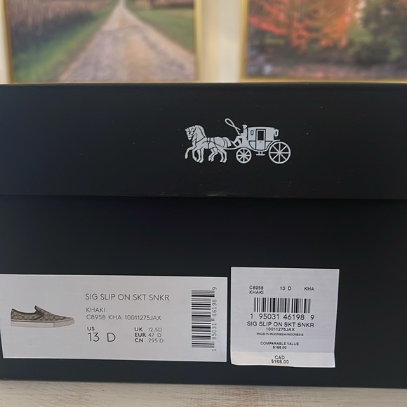 NWT 🏁Coach Signature Slip-on Skater Sneaker - Picture 5 of 6